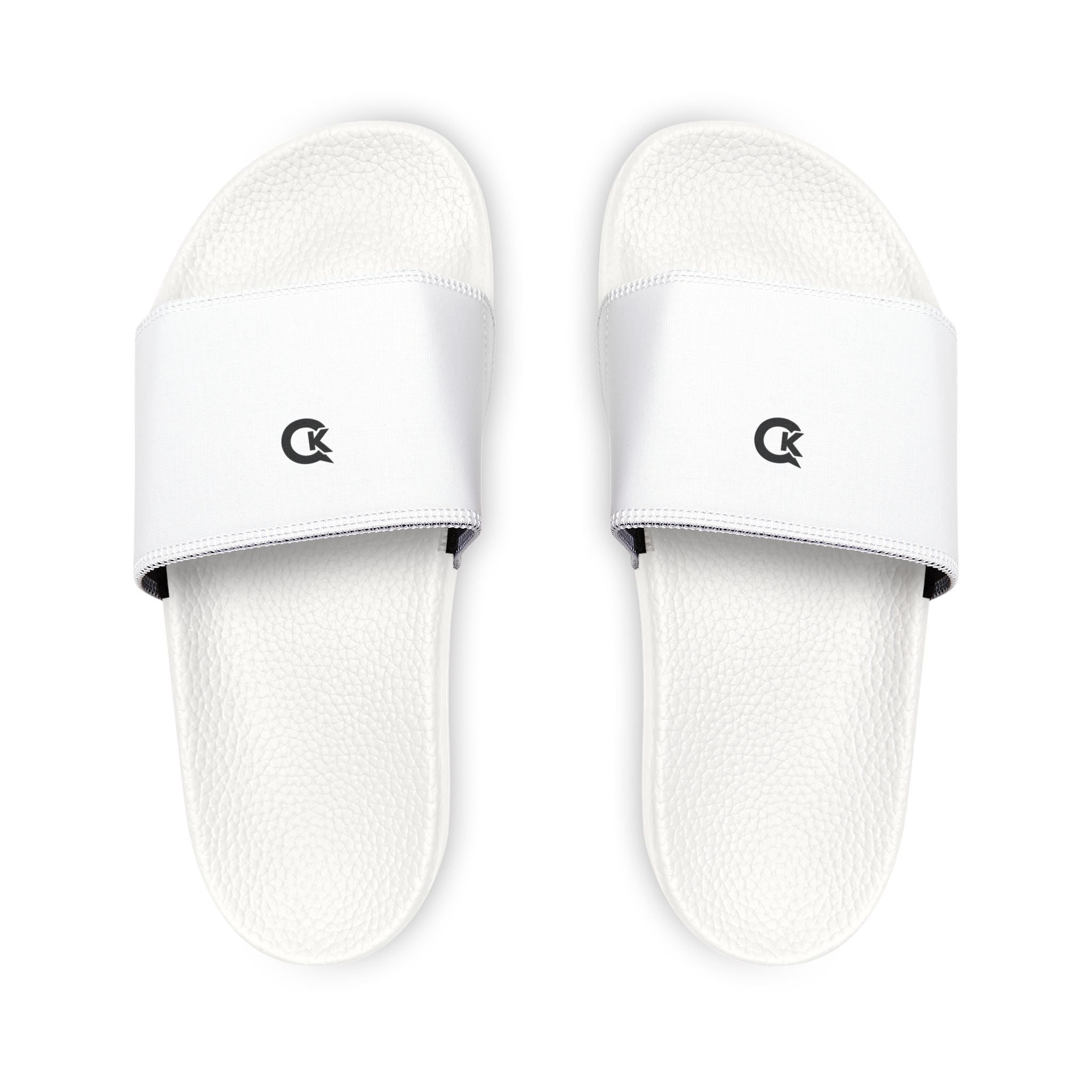Men's White Slides