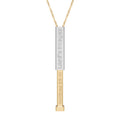 Hidden Message Sliding Bar Necklace — Engravable Secret Note Pendant