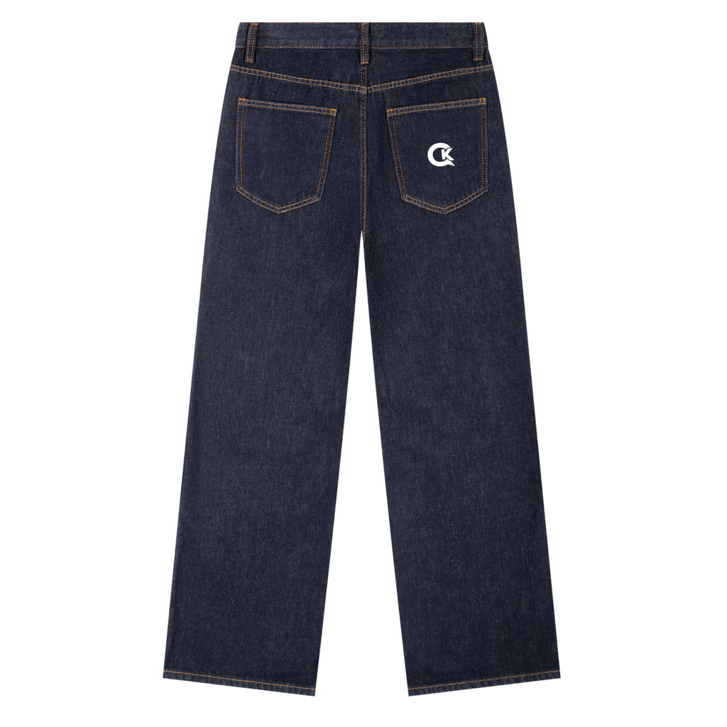 Straight Leg Denim Jeans