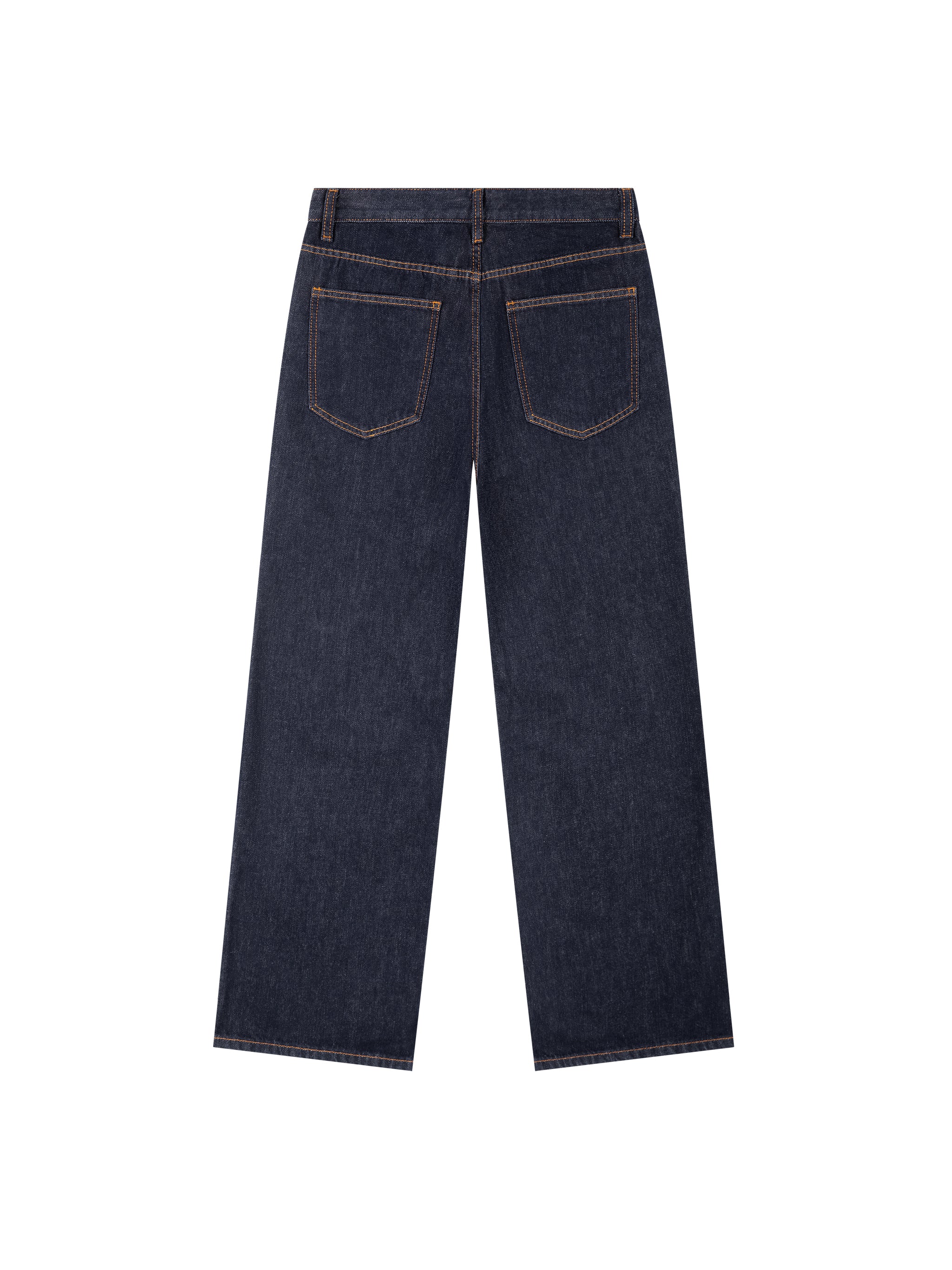 Straight Leg Denim Jeans