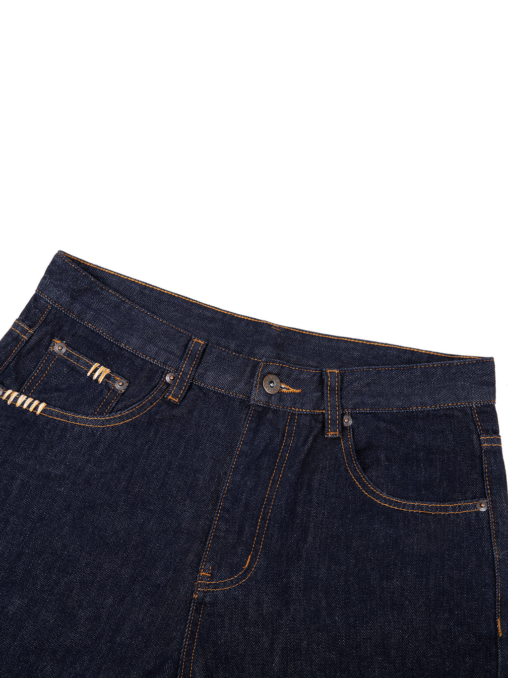 Straight Leg Denim Jeans