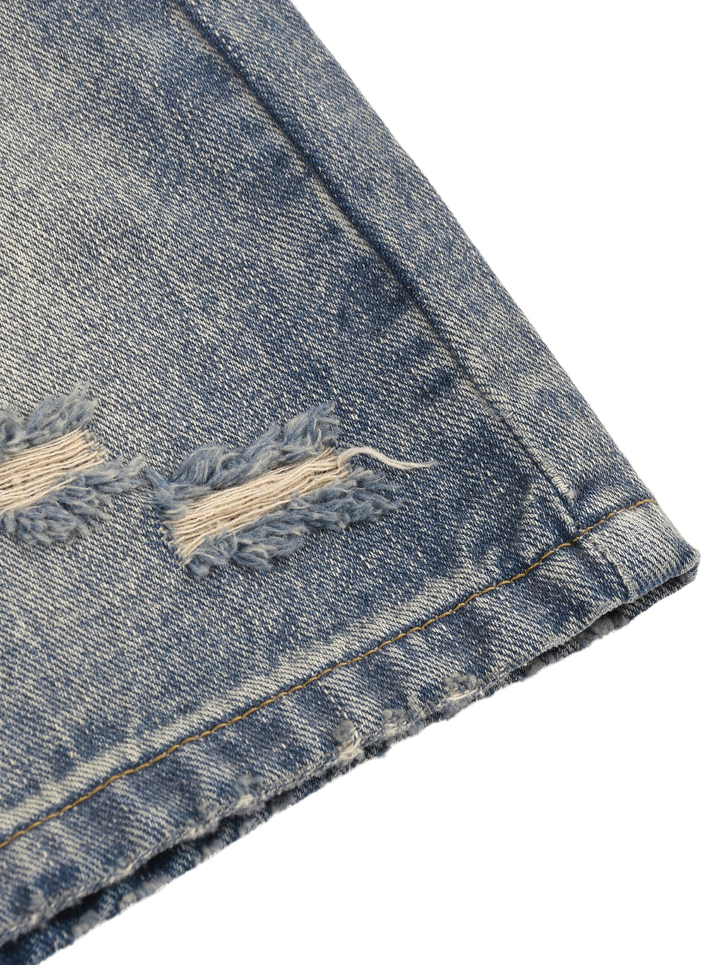 Faded Ckuality Distressed Baggy Denim Shorts